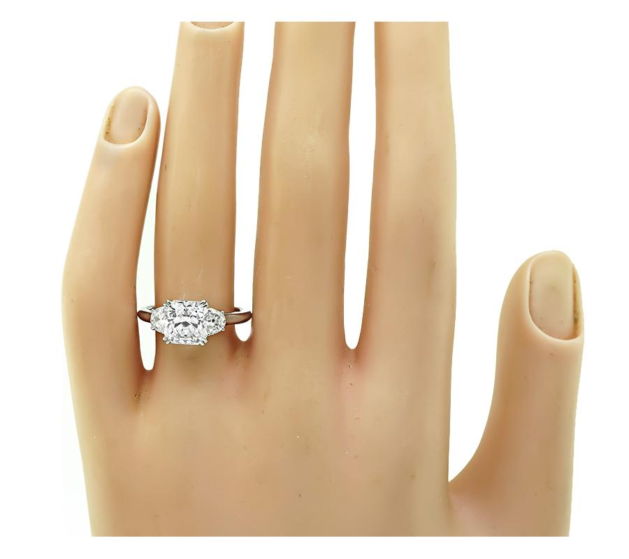 GIA Certified 2.01ct Diamond Engagement Ring
