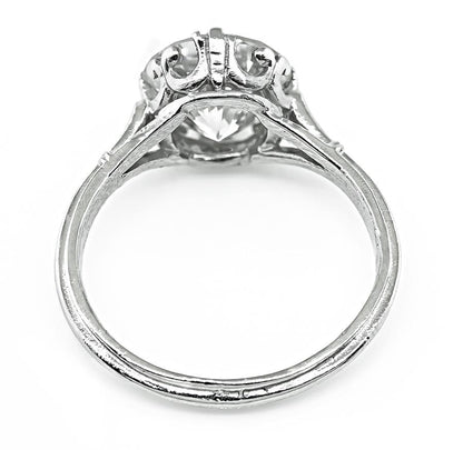 Estate GIA Certified 3.02ct Round Cut Diamond Engagement Ring
