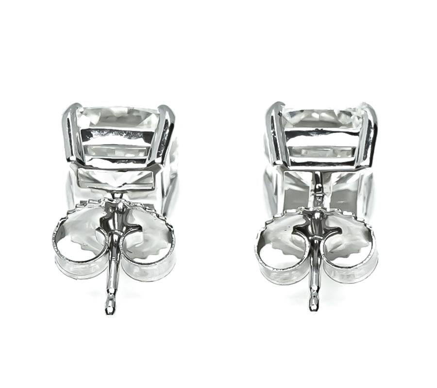 Estate GIA Certified 4.04cttw Diamond Stud Earrings
