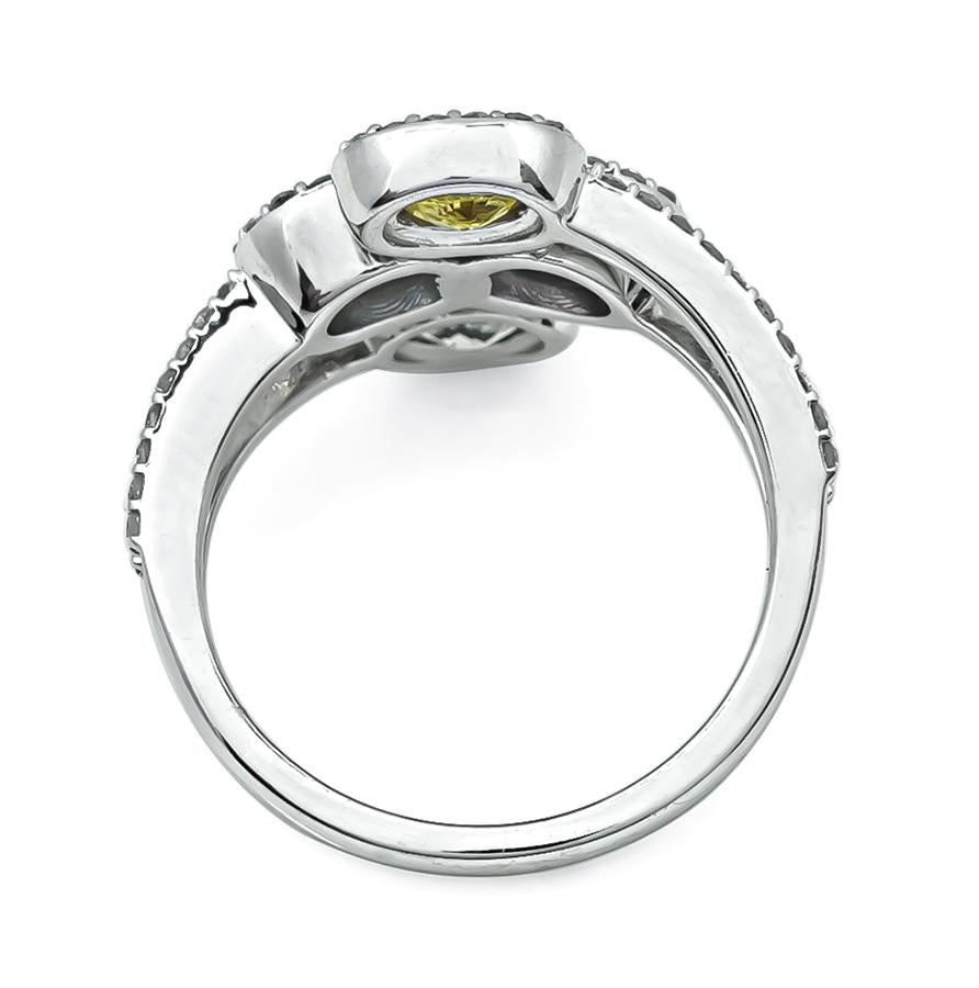 Estate 2.40ct Multi Color Sapphire 1.25ct Diamond Gold Ring