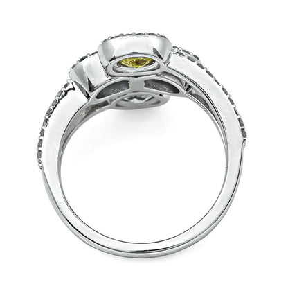 Estate 2.40ct Multi Color Sapphire 1.25ct Diamond Gold Ring