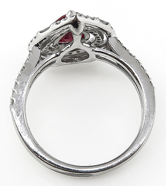 Estate 1.53ct Ruby 0.48ct Diamond Ring