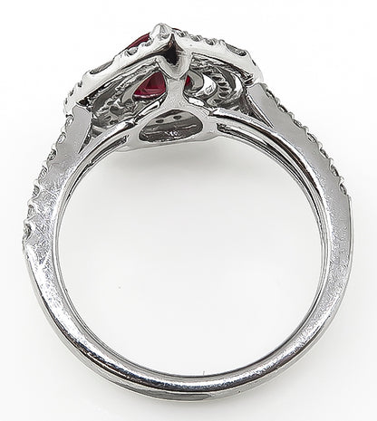 Estate 1.53ct Ruby 0.48ct Diamond Ring