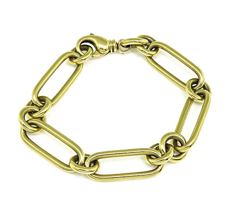 Estate Roberto Coin 18k Yellow Gold Chain Bracelet