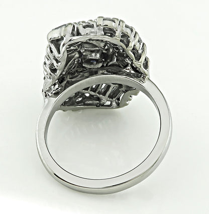 Estate 3.00ct Diamond 0.80ct Sapphire Ring