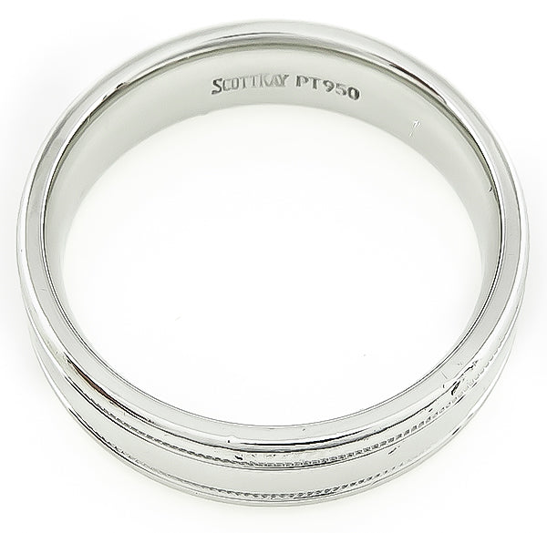 Estate Scott Kay Platinum Wedding Band