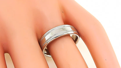 Estate Scott Kay Platinum Wedding Band
