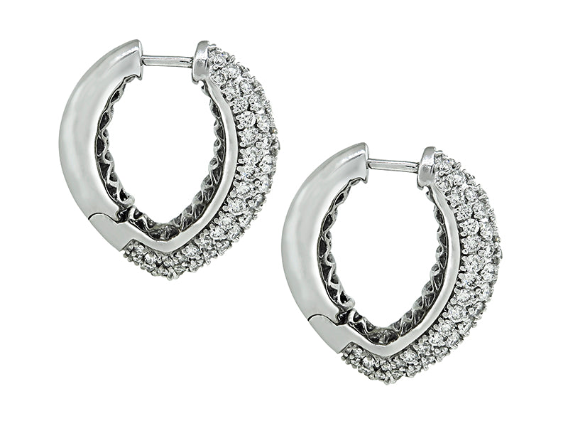 Estate Sonia B 3.00ct Diamond Earrings