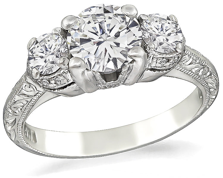 Estate 0.84ct Diamond Tacori Engagement Ring