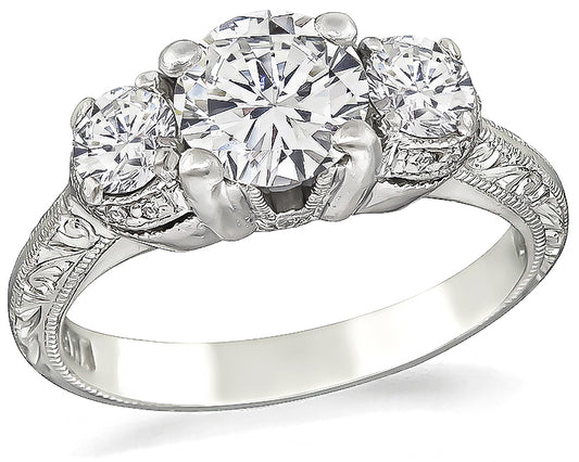 Estate 0.84ct Diamond Tacori Engagement Ring