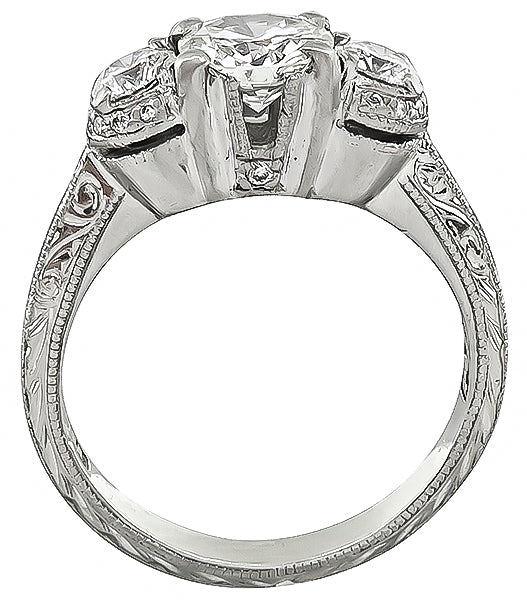 Estate 0.84ct Diamond Tacori Engagement Ring