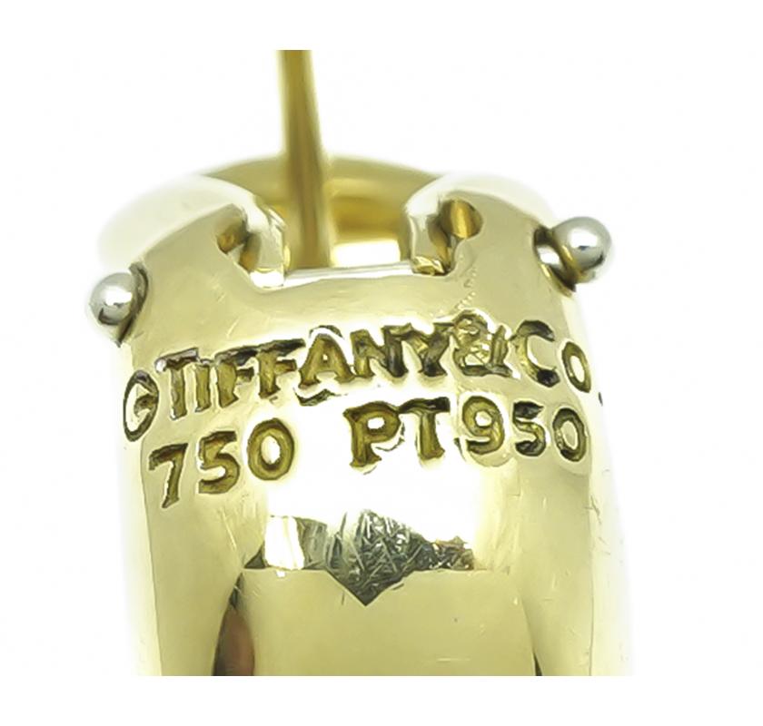 Estate Tiffany & Co 0.40ct Diamond Gold Etoile Earrings