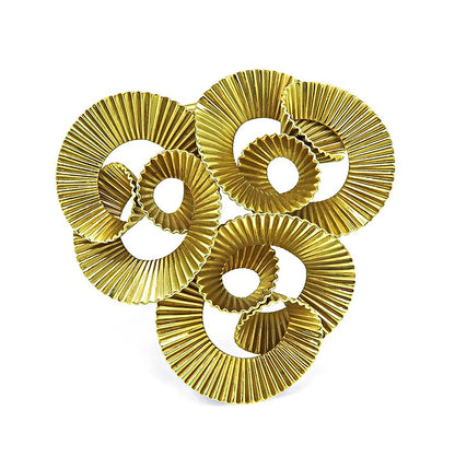 Vintage Tiffany & Co. 14k Yellow Gold Fluted Spiral Brooch Pin