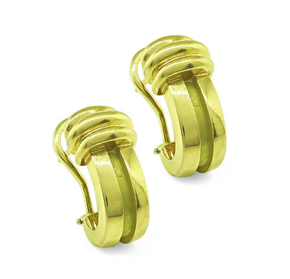Estate Tiffany & Co 18k Yellow Gold Earrings