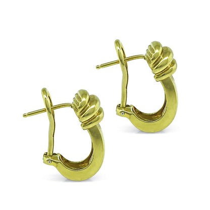 Estate Tiffany & Co 18k Yellow Gold Earrings
