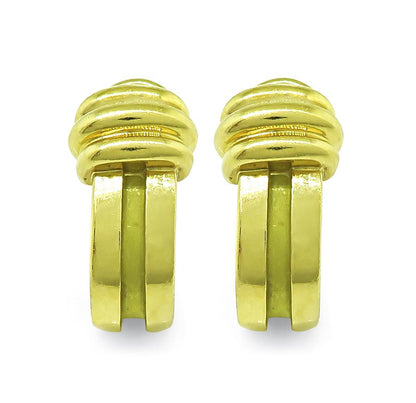 Estate Tiffany & Co 18k Yellow Gold Earrings