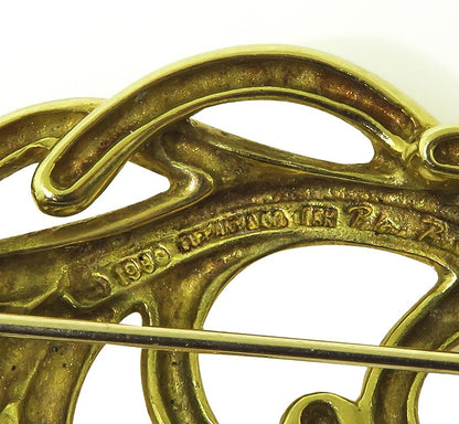 Estate Tiffany & Co 18k Yellow Gold Pin