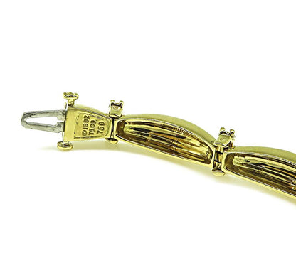 Estate Tiffany & Co 2.00ct Diamond 18k Yellow Gold Bracelet