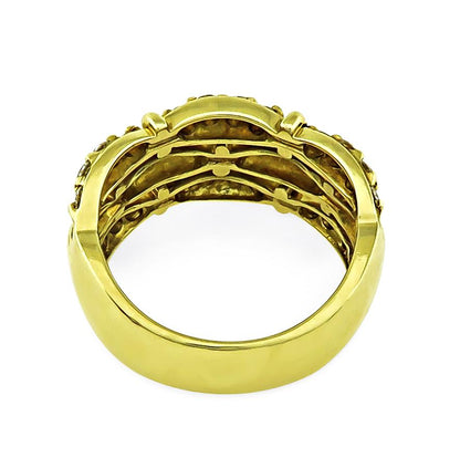 Estate Tiffany & Co 0.75ct Diamond 18k Yellow Gold Ring