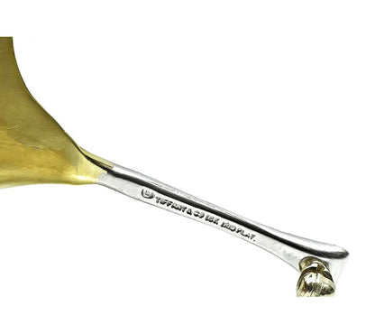 Estate Tiffany & Co Diamond Gold and Platinum Flower Pin