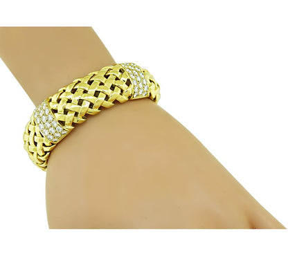 Tiffany & Co 5.00ct Diamond Gold Bracelet