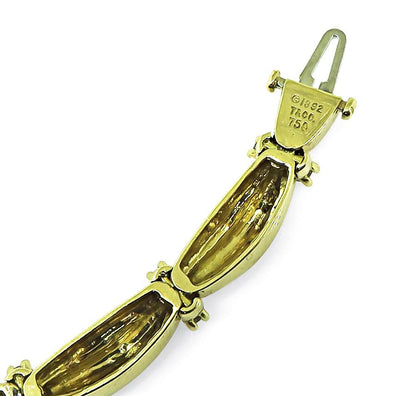 Estate Tiffany & Co 4.50ct Diamond 18k Yellow Gold Necklace