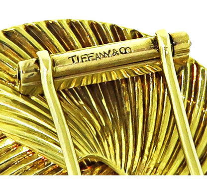 Estate Tiffany & Co Diamond 18k Gold Pin
