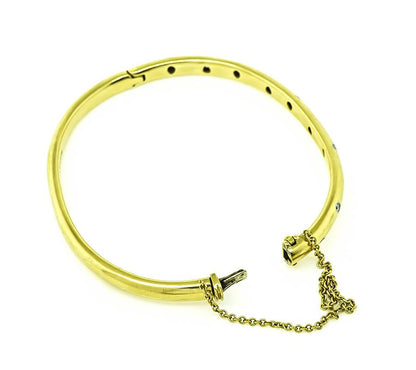 Tiffany & Co Diamond Gold Platinum Etoile Bangle