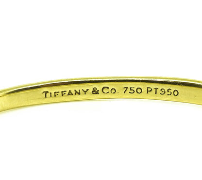 Tiffany & Co Diamond Gold Platinum Etoile Bangle