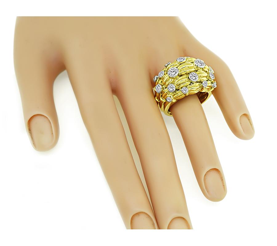 Tiffany & Co 2.50ct Diamond Gold Ring