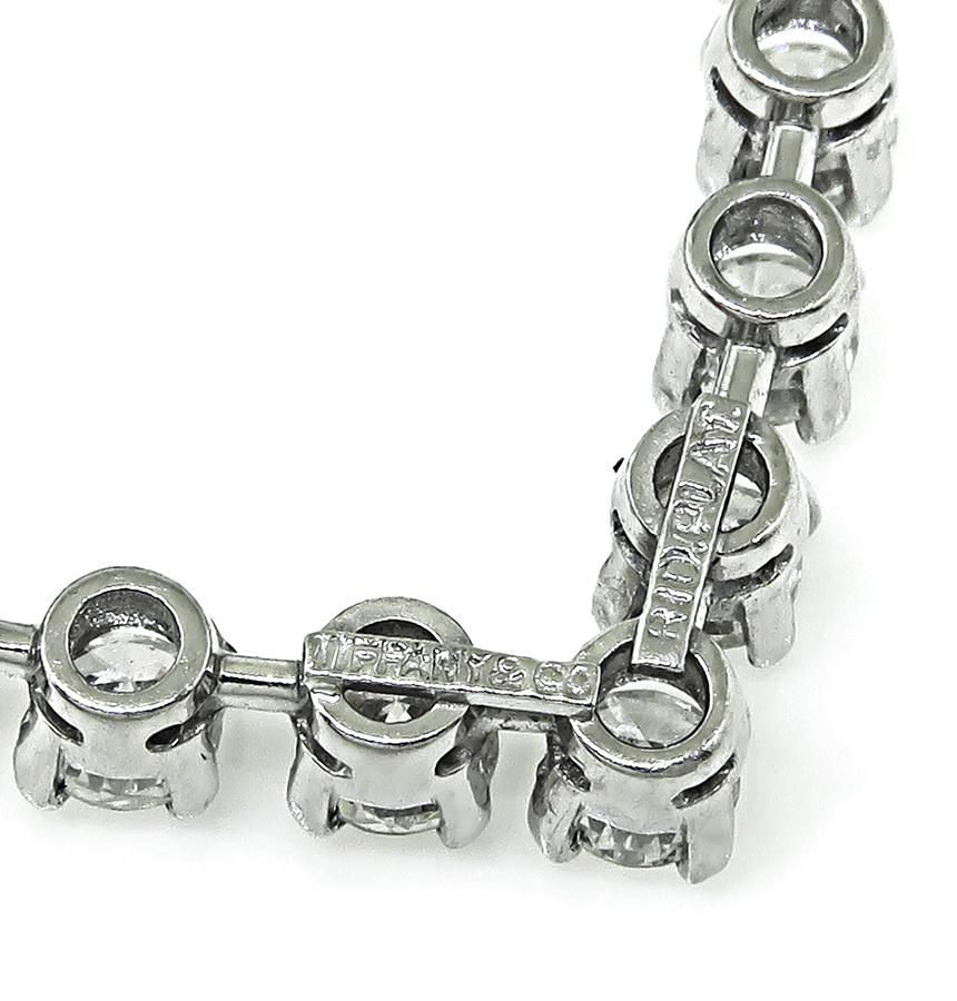 1690s Tiffany & Co 2.00ct Diamond Platinum Heart Pin