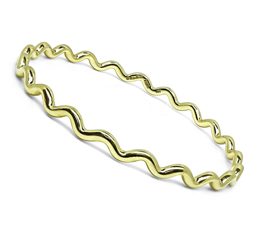 Estate Tiffany & Co Paloma Picasso Gold Bangle