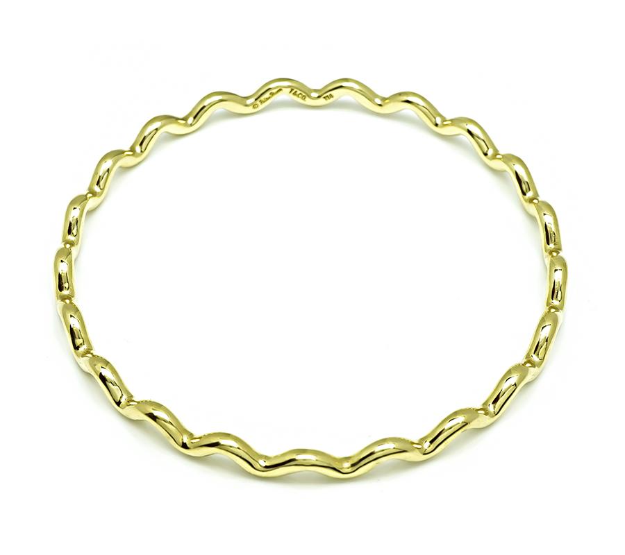 Estate Tiffany & Co Paloma Picasso Gold Bangle