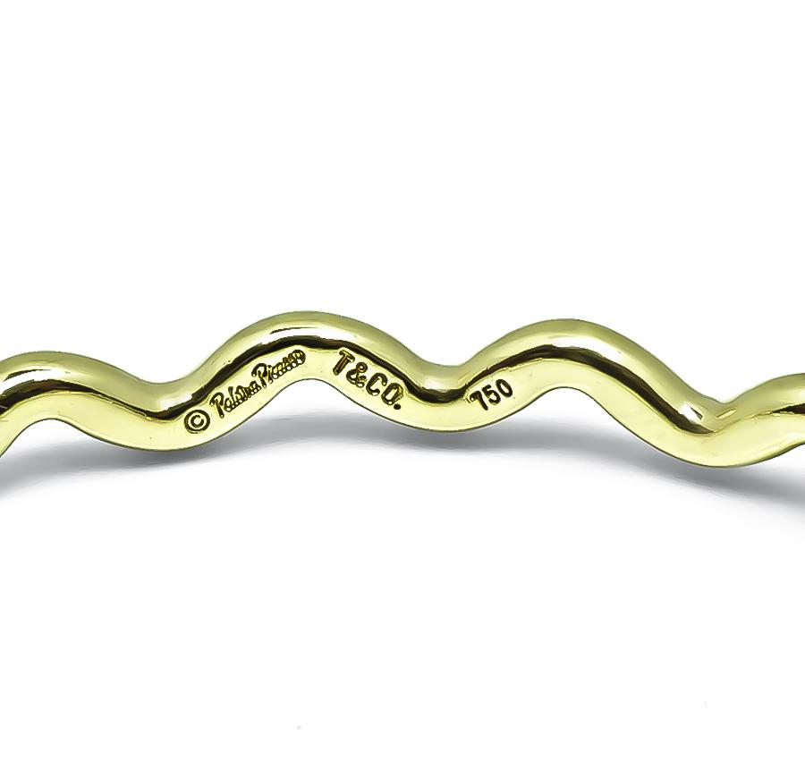 Estate Tiffany & Co Paloma Picasso Gold Bangle