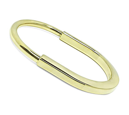 Estate Tiffany & Co Gold Lock Bangle