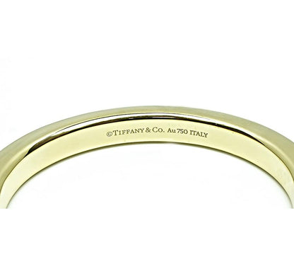 Estate Tiffany & Co Gold Lock Bangle
