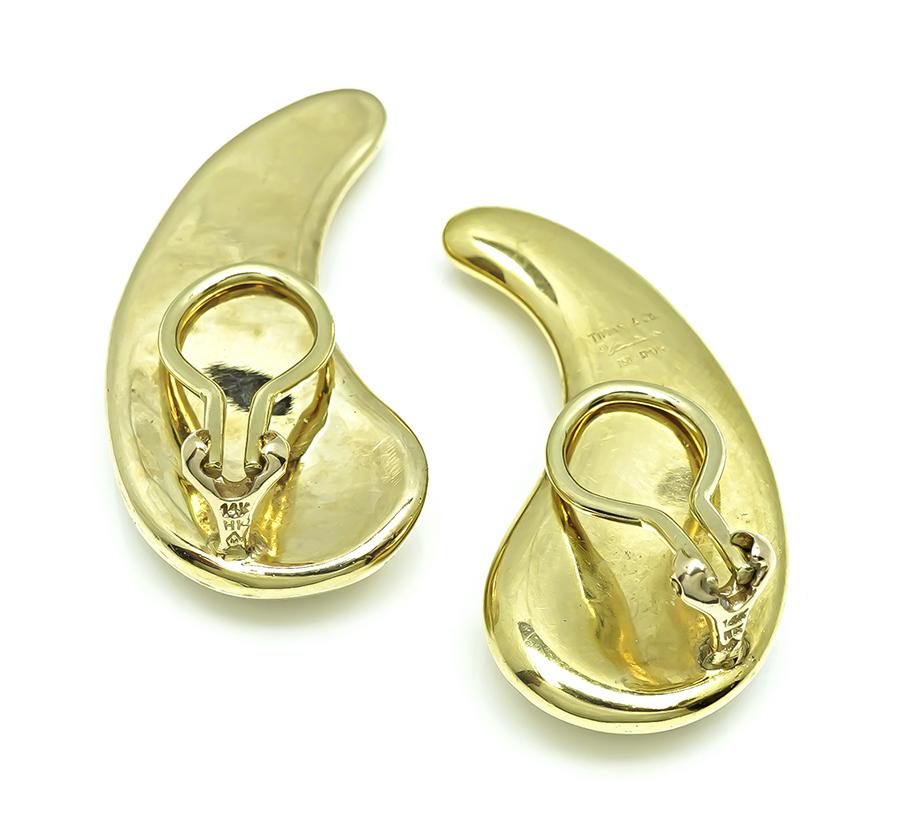 Estate Tiffany & Co 18k Yellow Gold Earrings