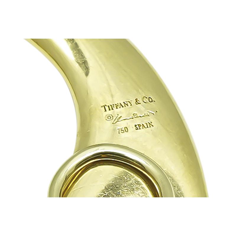 Estate Tiffany & Co 18k Yellow Gold Earrings