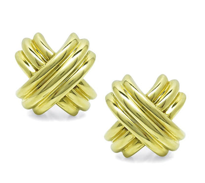 Estate Tiffany & Co Gold Earrings