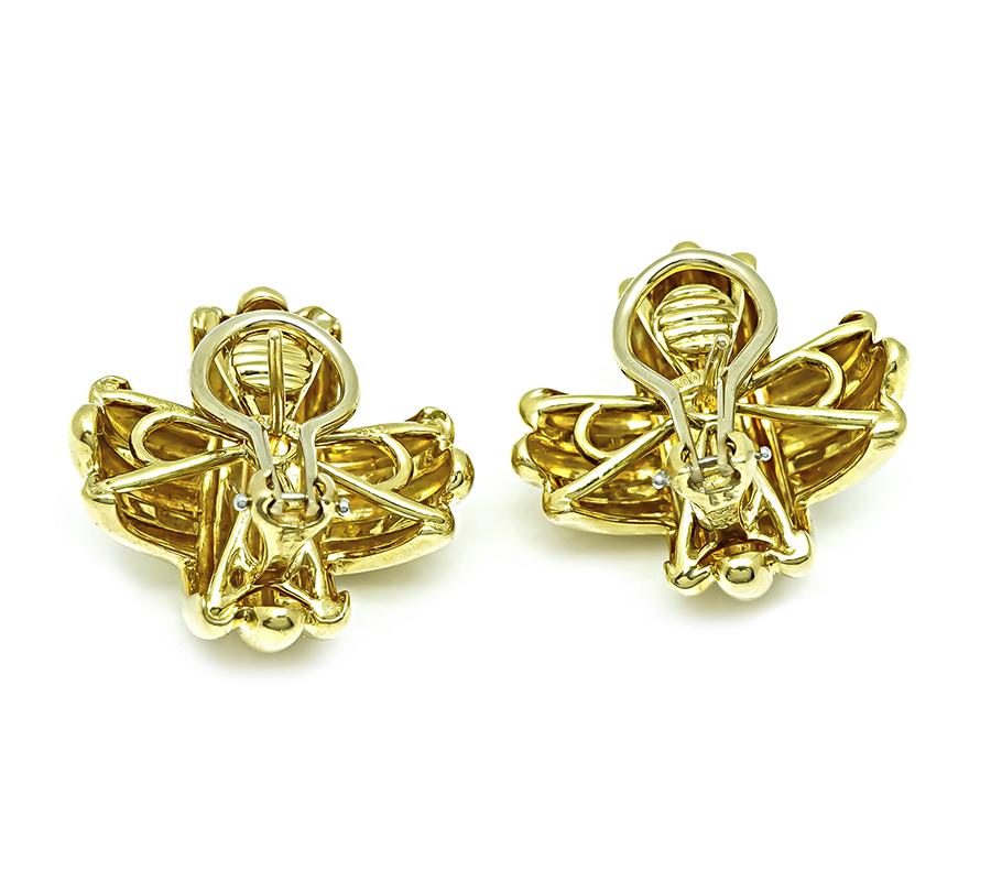 Estate Tiffany & Co Gold Earrings