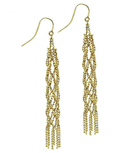 Estate Tiffany & Co Gold Drop Earrings