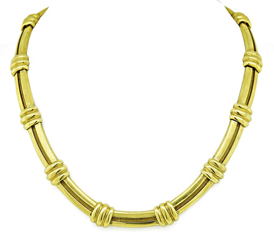 Tiffany & Co Yellow Gold Necklace