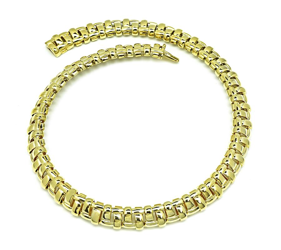 Estate Tiffany & Co Gold Choker Necklace