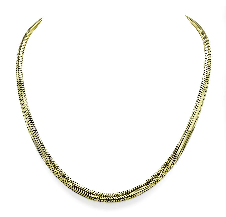 Estate Tiffany & Co. Gold Necklace