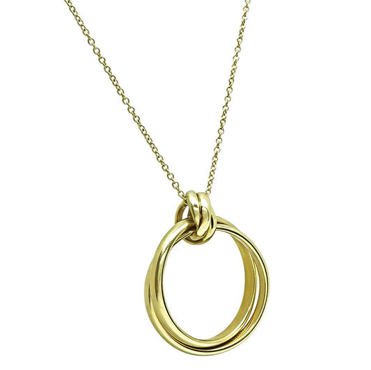 Estate Tiffany & Co 18k Yellow Gold Paloma Picasso Pendant Necklace