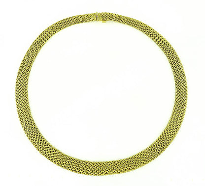 Estate Tiffany & Co Gold Weave Necklace