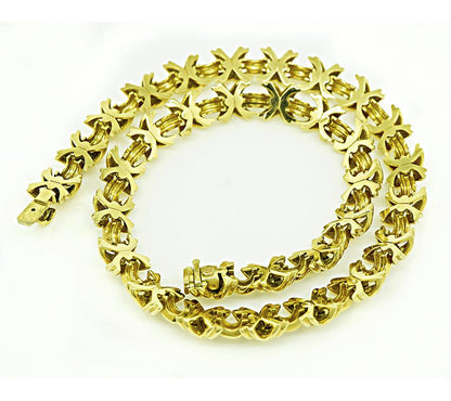 Tiffany & Co Gold X Necklace