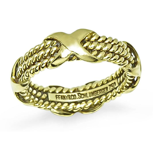 Estate Tiffany & Co Schlumberger Gold Ring