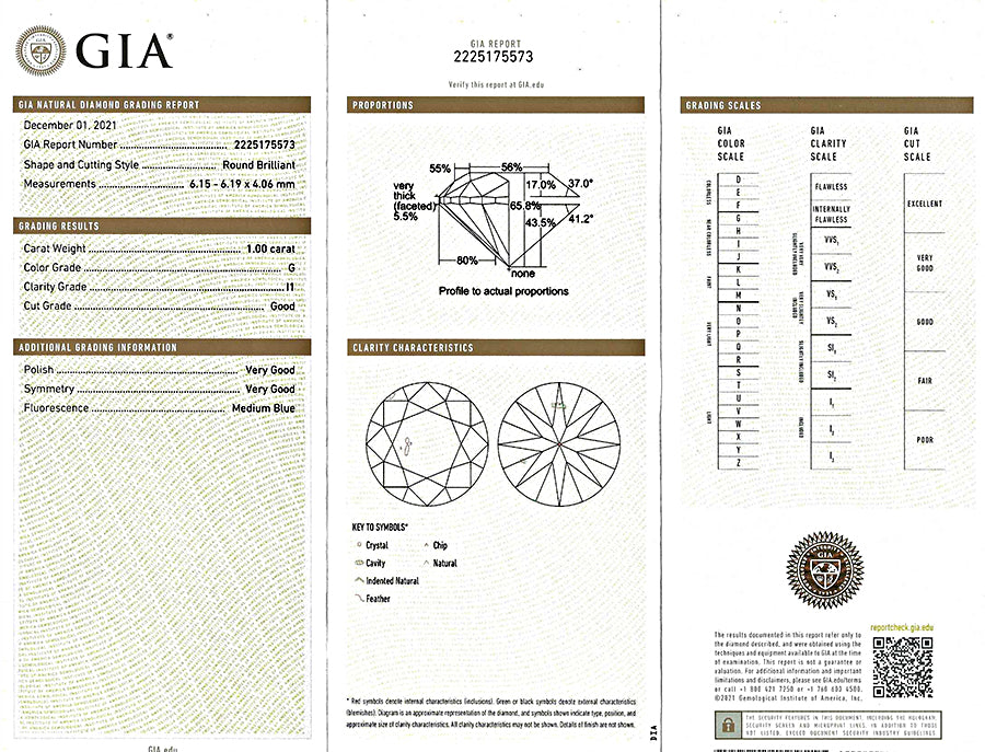 GIA Certified 1.00ct Diamond Halo Engagement Ring