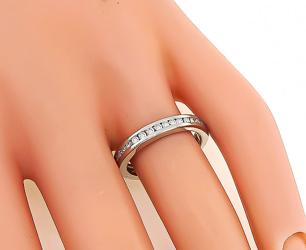 Estate 0.85ct Diamond Eternity Wedding Band